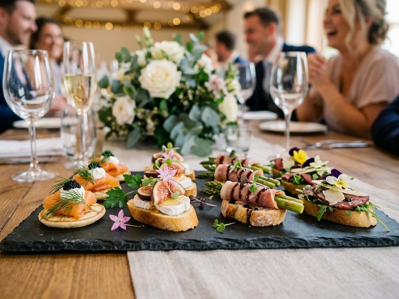 The Whole Hog luxury wedding catering canapes and starters Ireland