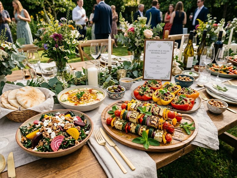 Gourmet vegetarian and vegan event catering spread The Whole Hog Ireland